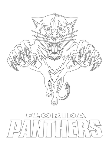 Florida Panthers Logo Coloring Page